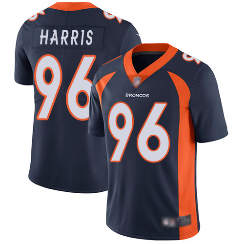 Men Denver Broncos #96 Shelby Harris Navy Blue Alternate Vapor Untouchable Limited Player Football NFL Jersey